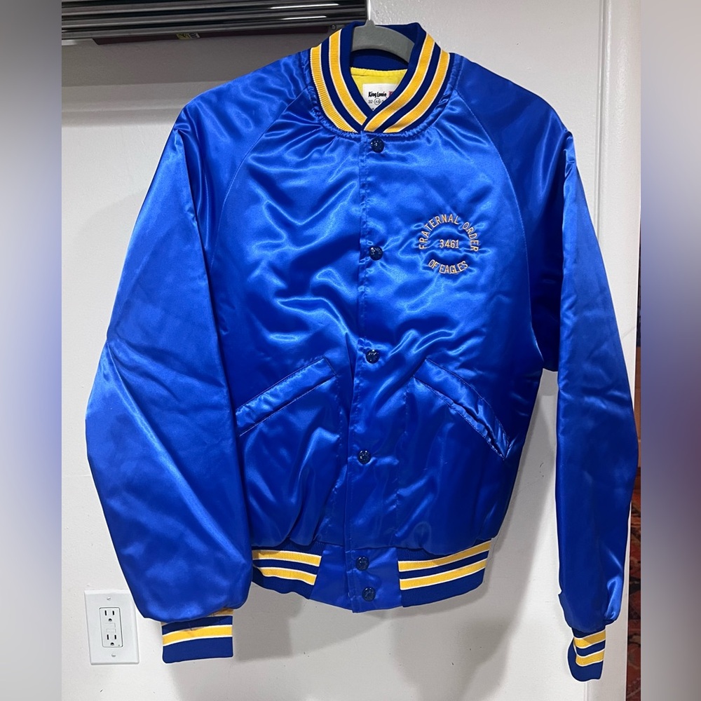 King Louie Fraternal Order of Eagles satin jacket.